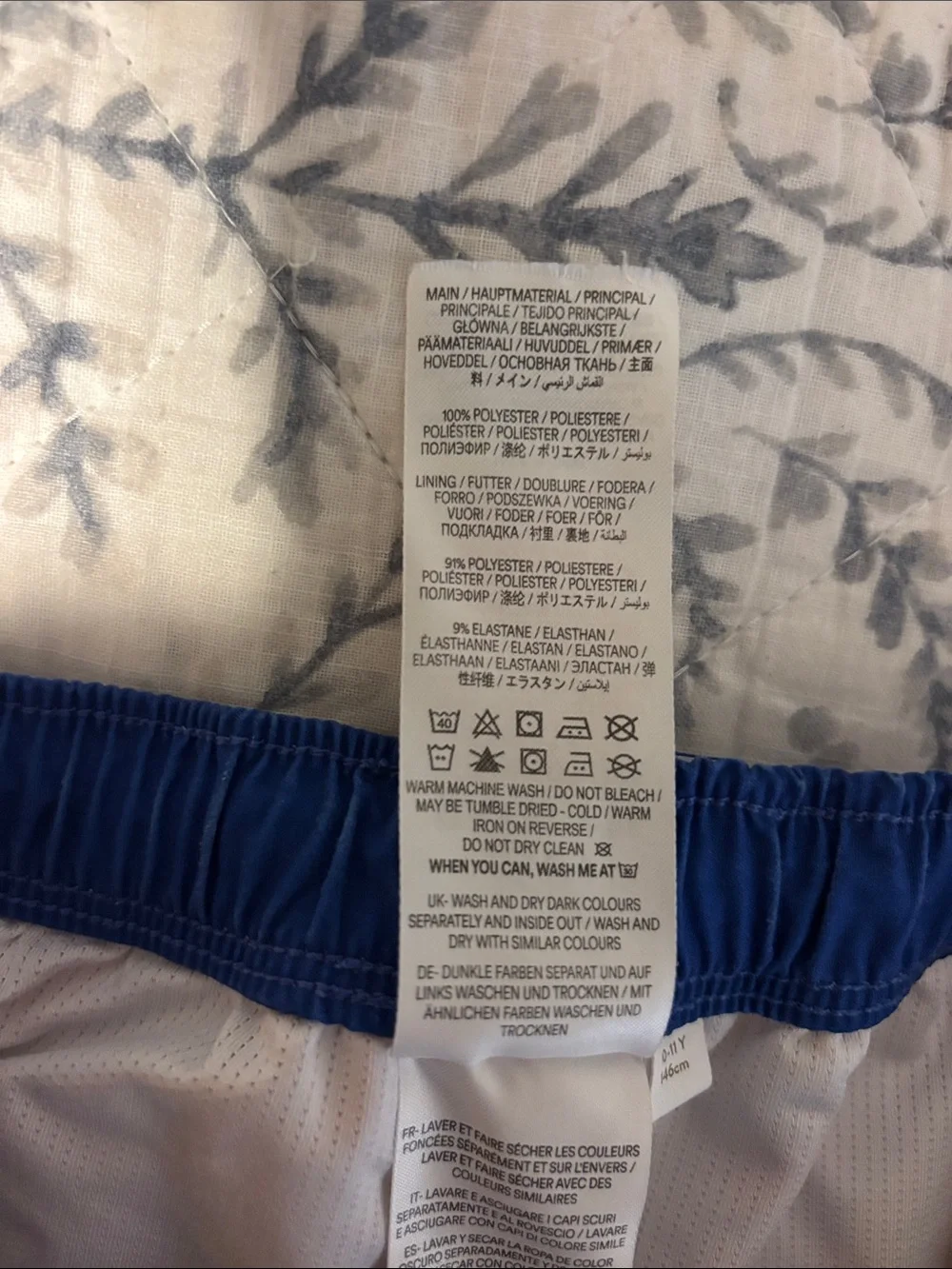 Mini Boden 10-11Y Red Octopus and Shark Print Swim Trunks Set